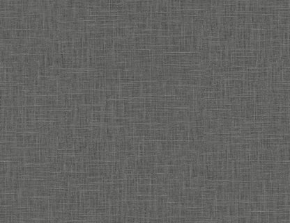 Seabrook Even More Textures Myrna Linen Wallpaper - Charcoal