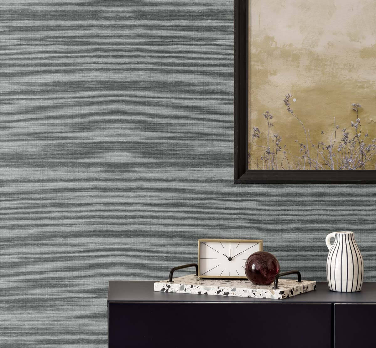 Seabrook Even More Textures Seawave Sisal Wallpaper - Greyhound