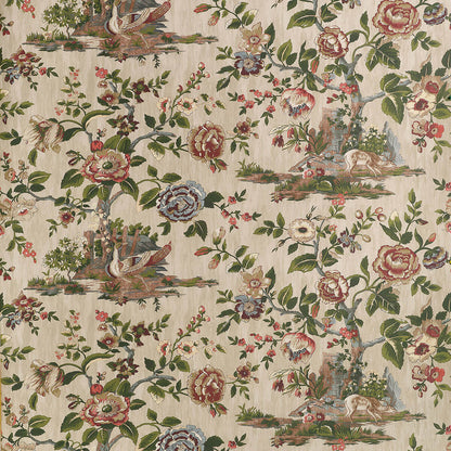 54 in. Thibaut Boxwood Forest Lodge Wallpaper - Flax