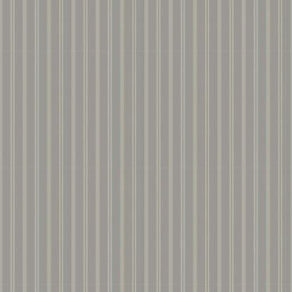 Mitchell Black Tailored Stripe Wallpaper - Walnut