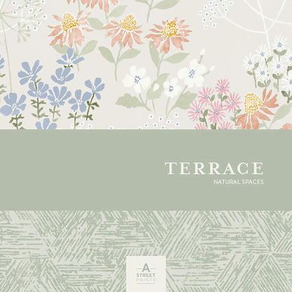 A-Street Prints Terrace Cultivate Wallpaper - Red