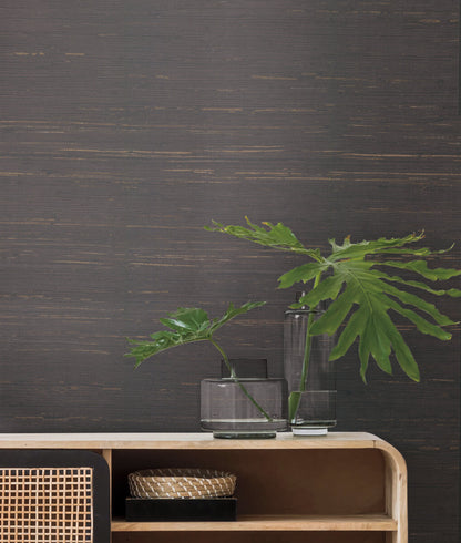 Black & White Resource Library Inked Grass Wallpaper - Charcoal