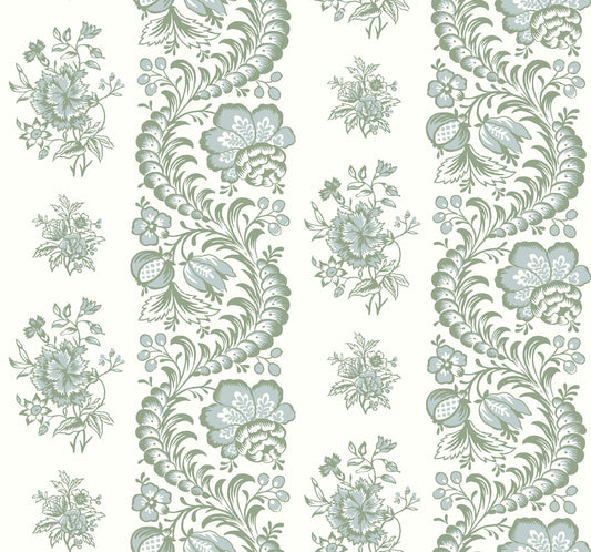 Antonina Vella Jardin Beaumont Wallpaper - Green