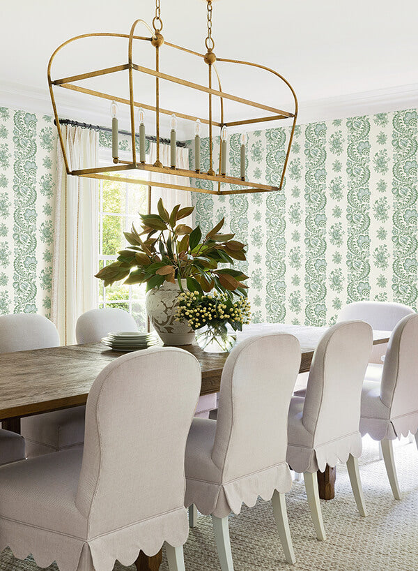 Antonina Vella Jardin Beaumont Wallpaper - Green