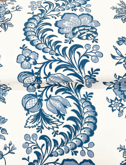 Antonina Vella Jardin Beaumont Wallpaper - Blue