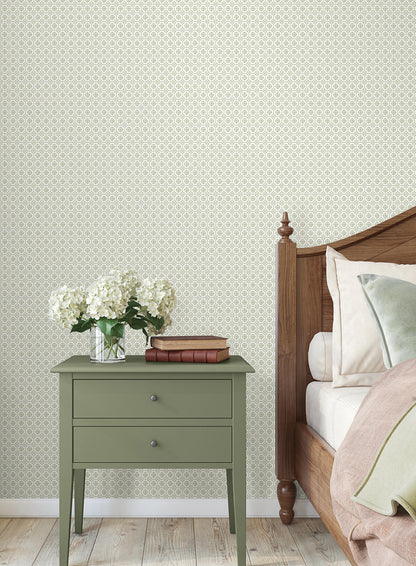 Antonina Vella Jardin Priti Wallpaper - Sage