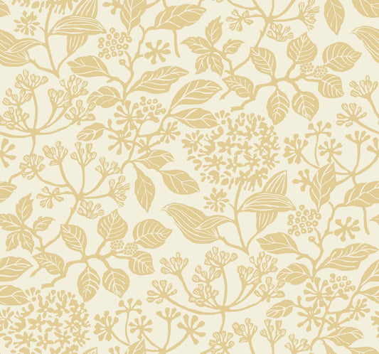 Antonina Vella Jardin Rowen Wallpaper - Saffron