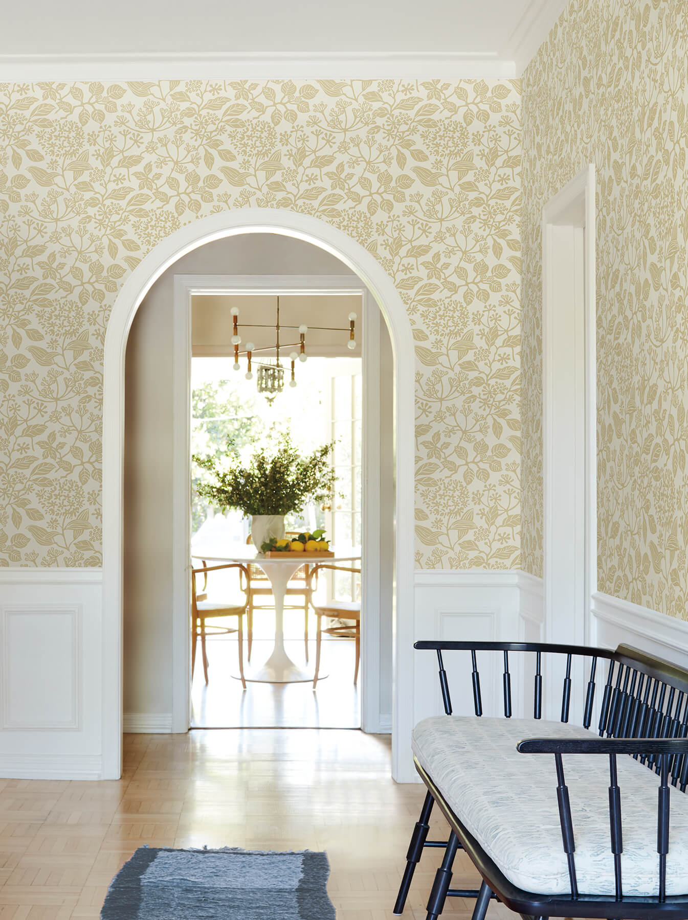 Antonina Vella Jardin Rowen Wallpaper - Saffron