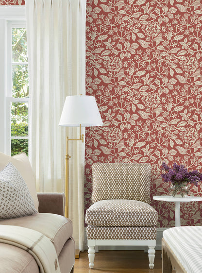 Antonina Vella Jardin Rowen Wallpaper - Ginger