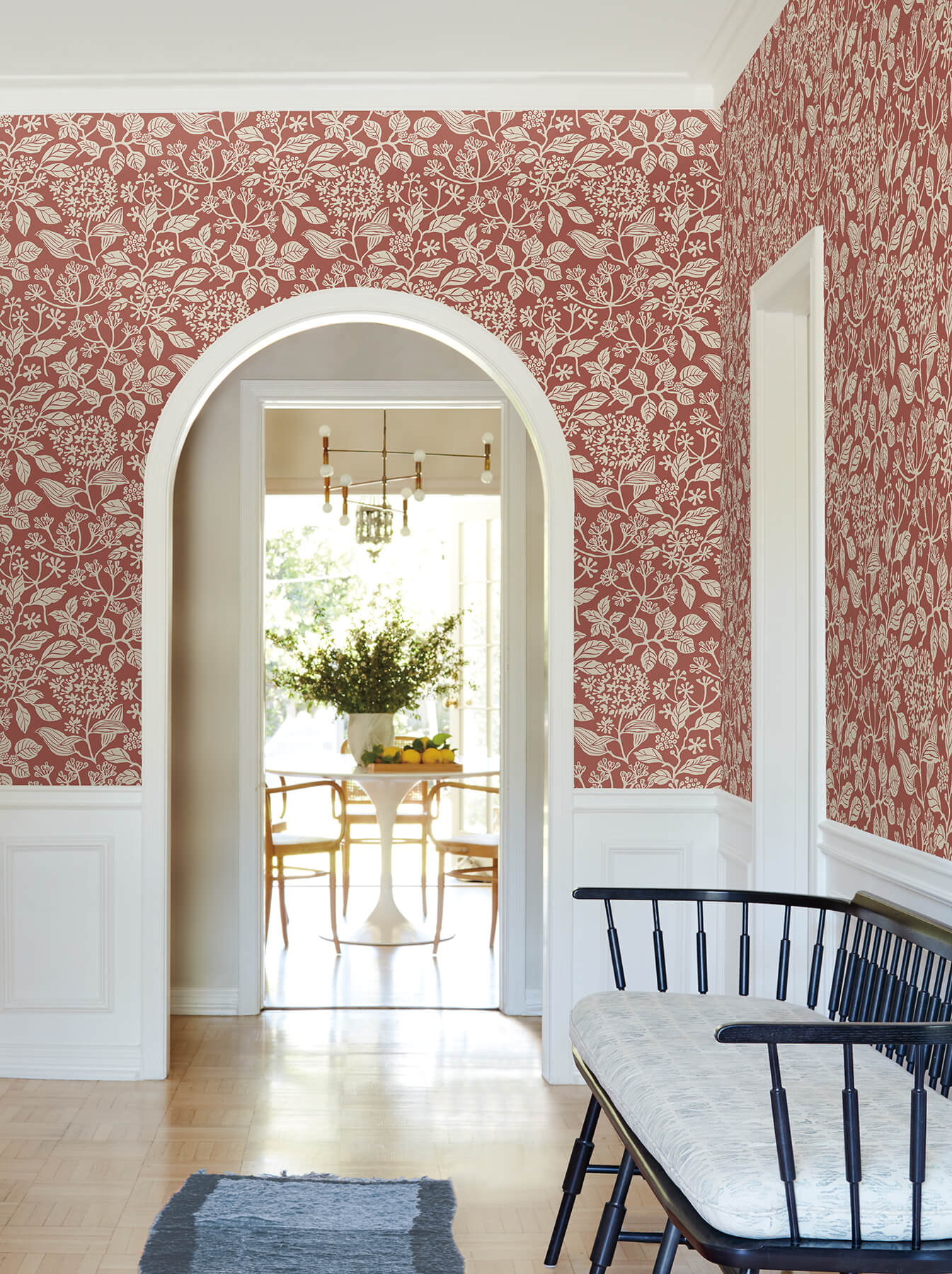 Antonina Vella Jardin Rowen Wallpaper - Ginger