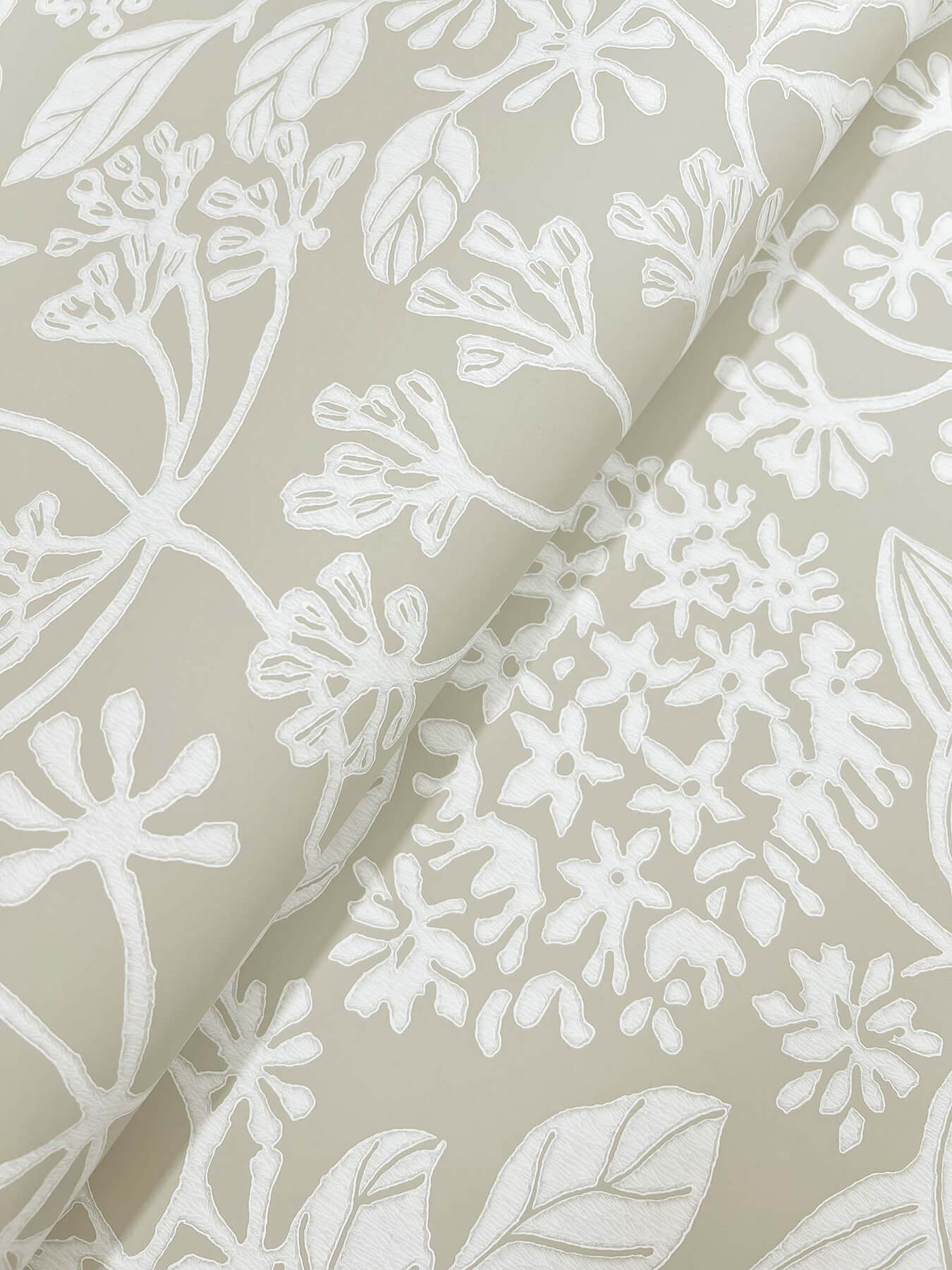 Antonina Vella Jardin Rowen Wallpaper - Taupe