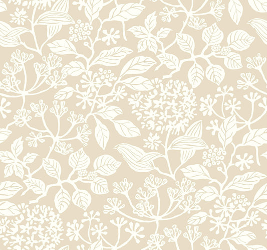 Antonina Vella Jardin Rowen Wallpaper - Beige