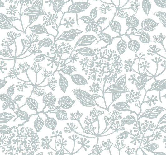 Antonina Vella Jardin Rowen Wallpaper - Pale Blue