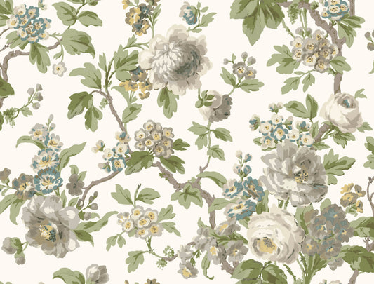 Antonina Vella Jardin Beatrix Wallpaper - Neutral & Sage