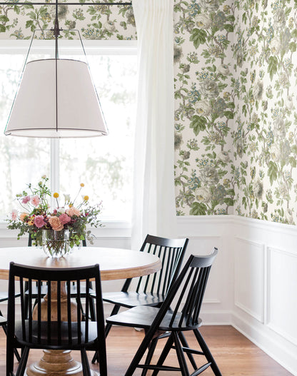Antonina Vella Jardin Beatrix Wallpaper - Neutral & Sage