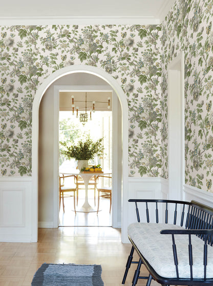 Antonina Vella Jardin Beatrix Wallpaper - Neutral & Sage
