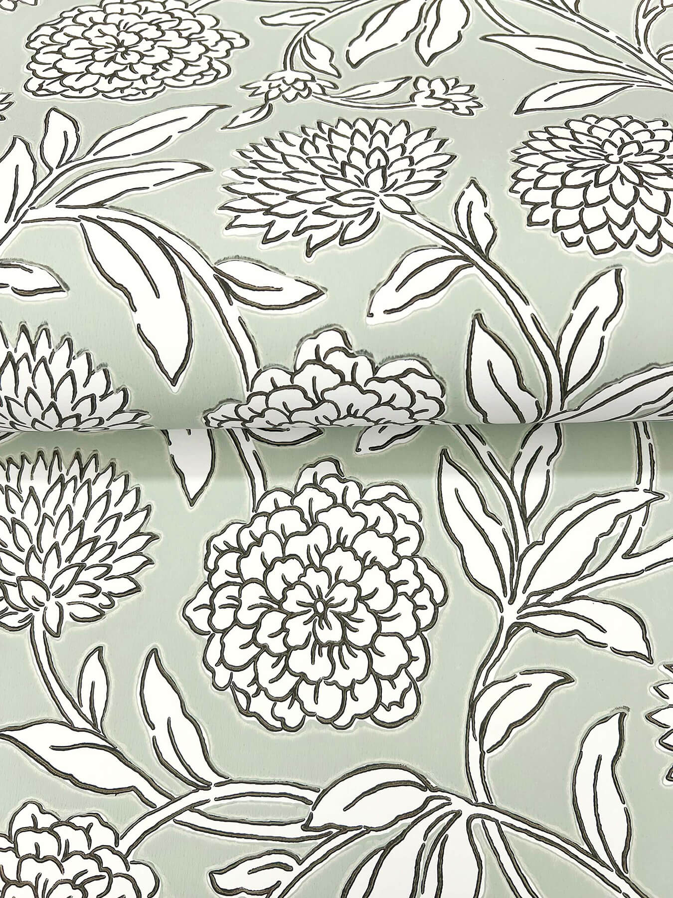 Antonina Vella Jardin Chatsworth Garden Wallpaper - Celery