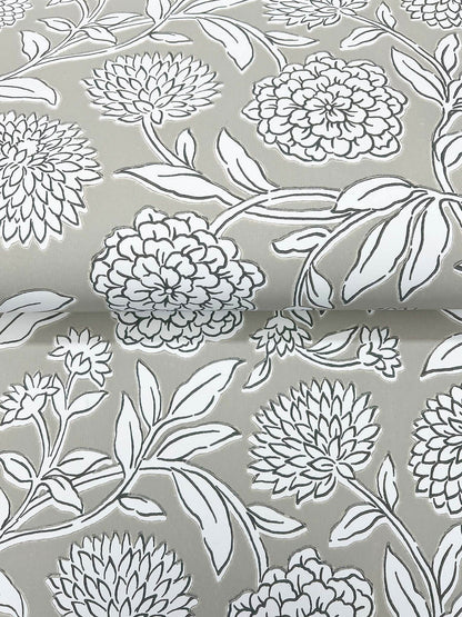 Antonina Vella Jardin Chatsworth Garden Wallpaper - Taupe