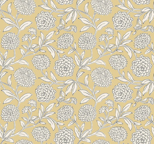 Antonina Vella Jardin Chatsworth Garden Wallpaper - Saffron