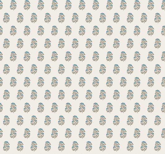 Antonina Vella Jardin Sylvie Wallpaper - Aegean & Mink