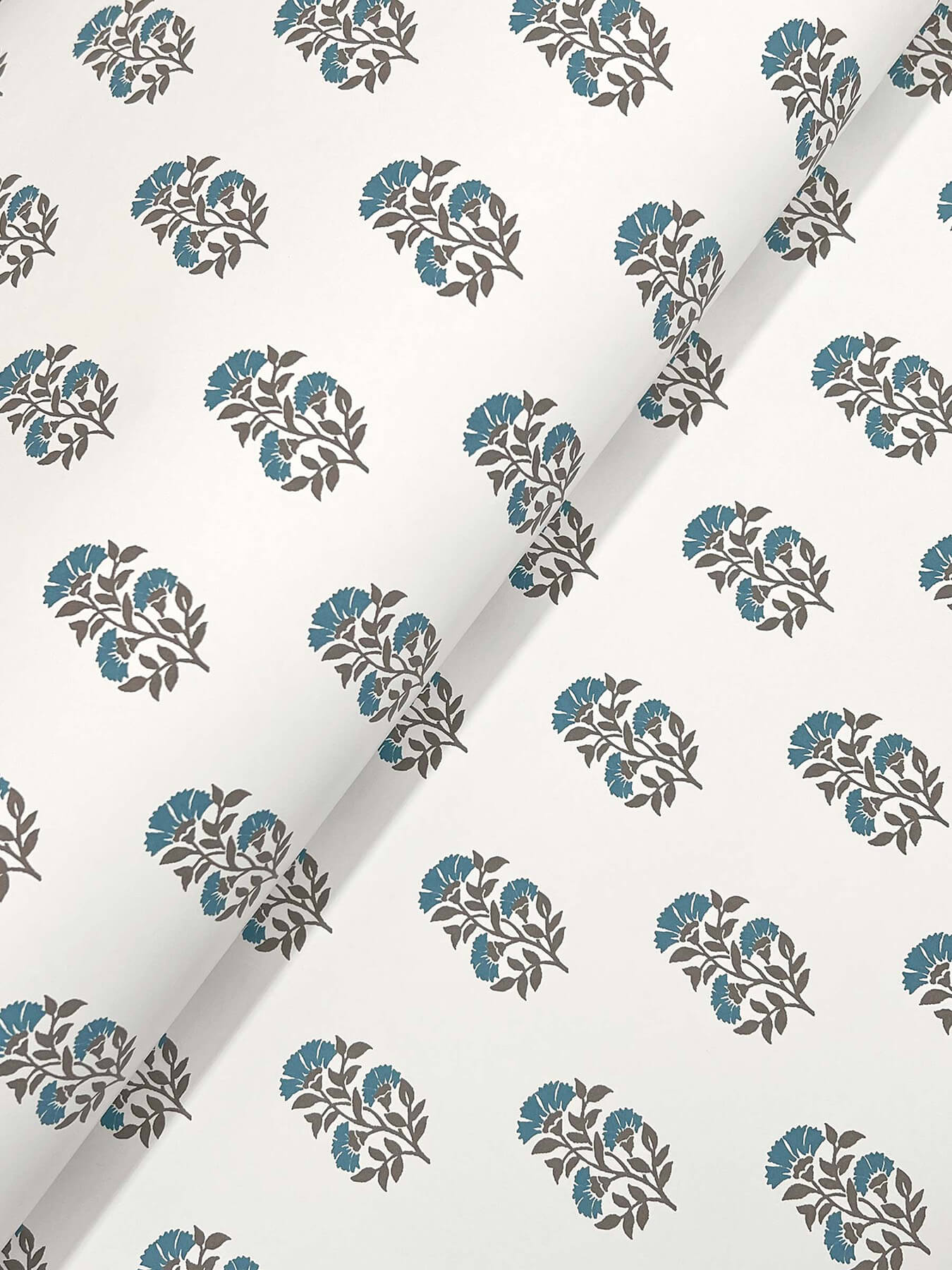 Antonina Vella Jardin Sylvie Wallpaper - Aegean & Mink