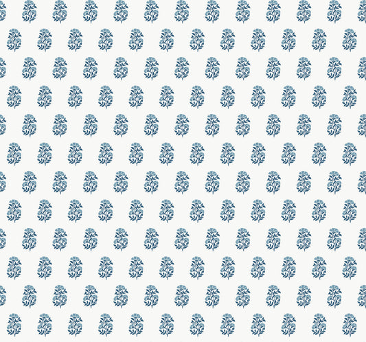 Antonina Vella Jardin Sylvie Wallpaper - Indigo