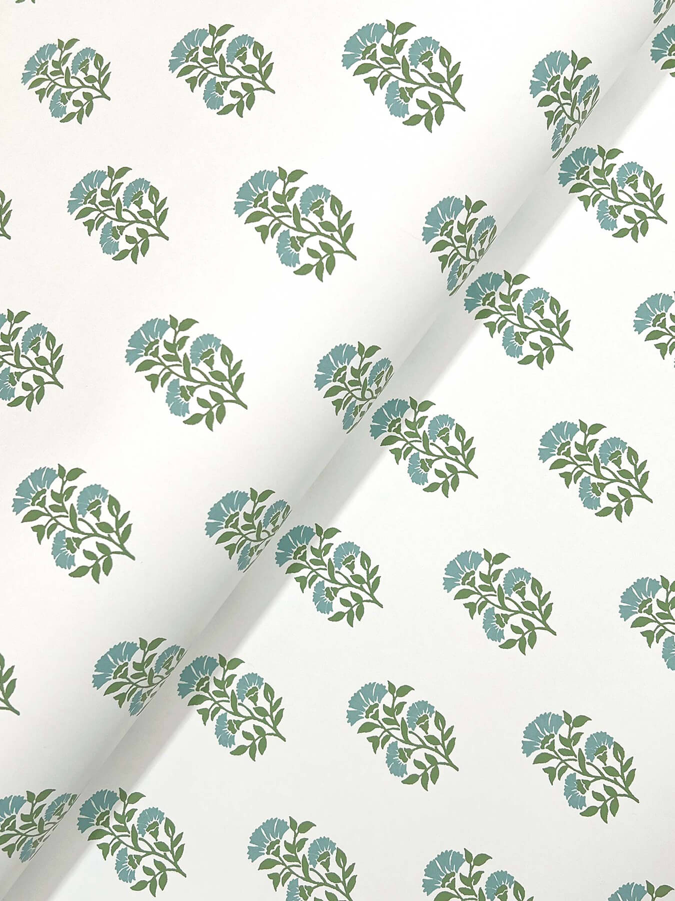 Antonina Vella Jardin Sylvie Wallpaper - Sky & Green
