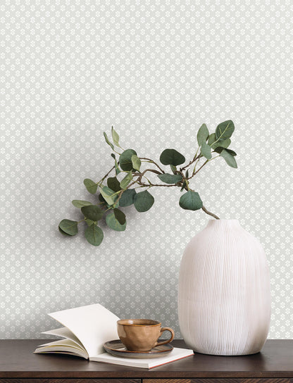 Antonina Vella Jardin Brioni Wallpaper - Grey