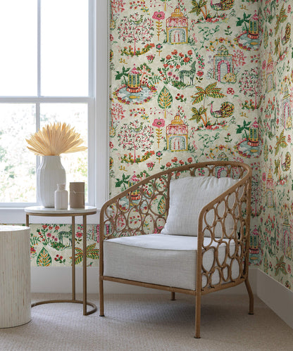 Antonina Vella Jardin Parc Wallpaper - Berry