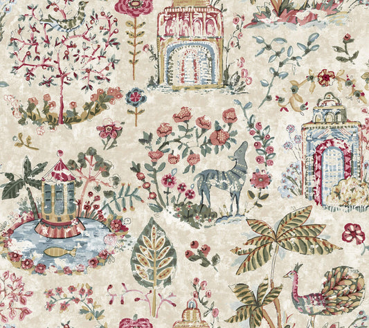 Antonina Vella Jardin Parc Wallpaper - Mulberry