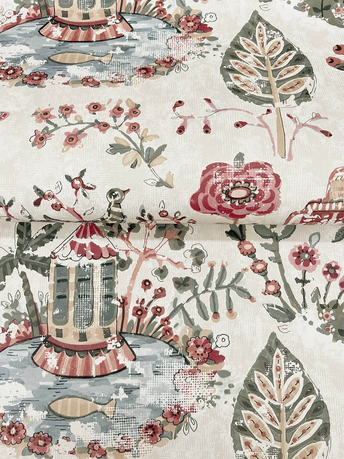Antonina Vella Jardin Parc Wallpaper - Mulberry