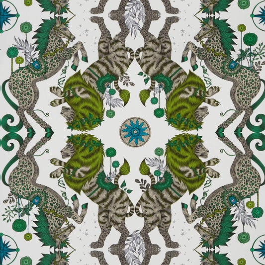 Clarke & Clarke Wilderie Caspian Wallpaper - Lime