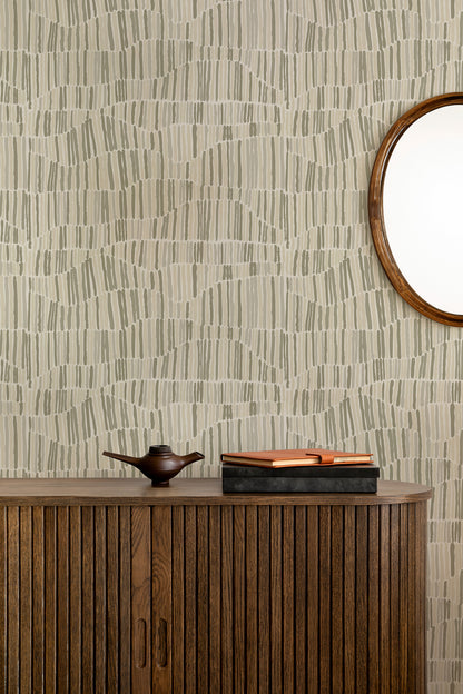 Mitchell Black Forbes Masters Jamaican Waves Wallpaper - Fresh Linen