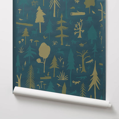 MAKELIKE Wilderness Wallpaper - Midnight