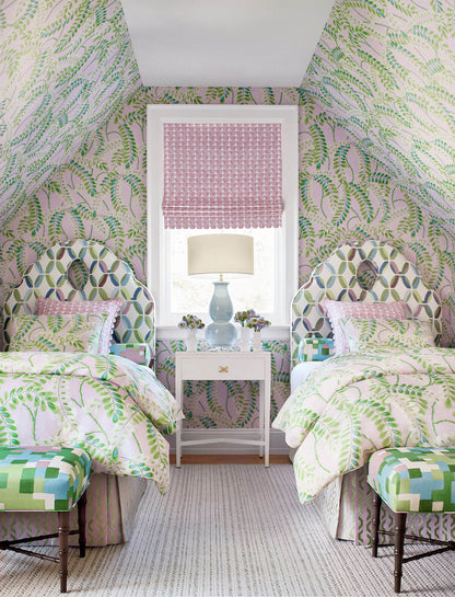Thibaut Wanderlust Augusta Wallpaper - Lavender