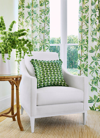 Thibaut Wanderlust Mangrove Tree Wallpaper - Green & White