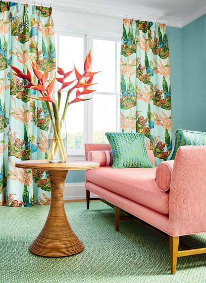 Thibaut Wanderlust Orleans Wallpaper - Turquoise