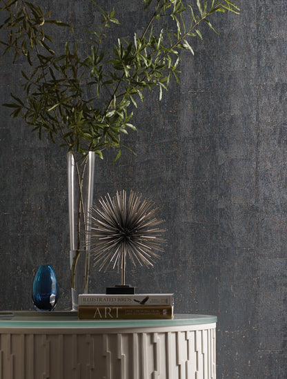 Ronald Redding Industrial Interiors Cork Wallpaper - Blue