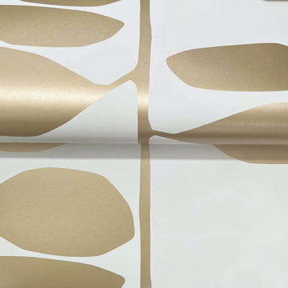 York Artisan Studio Sculpted Vines Wallpaper - Gold