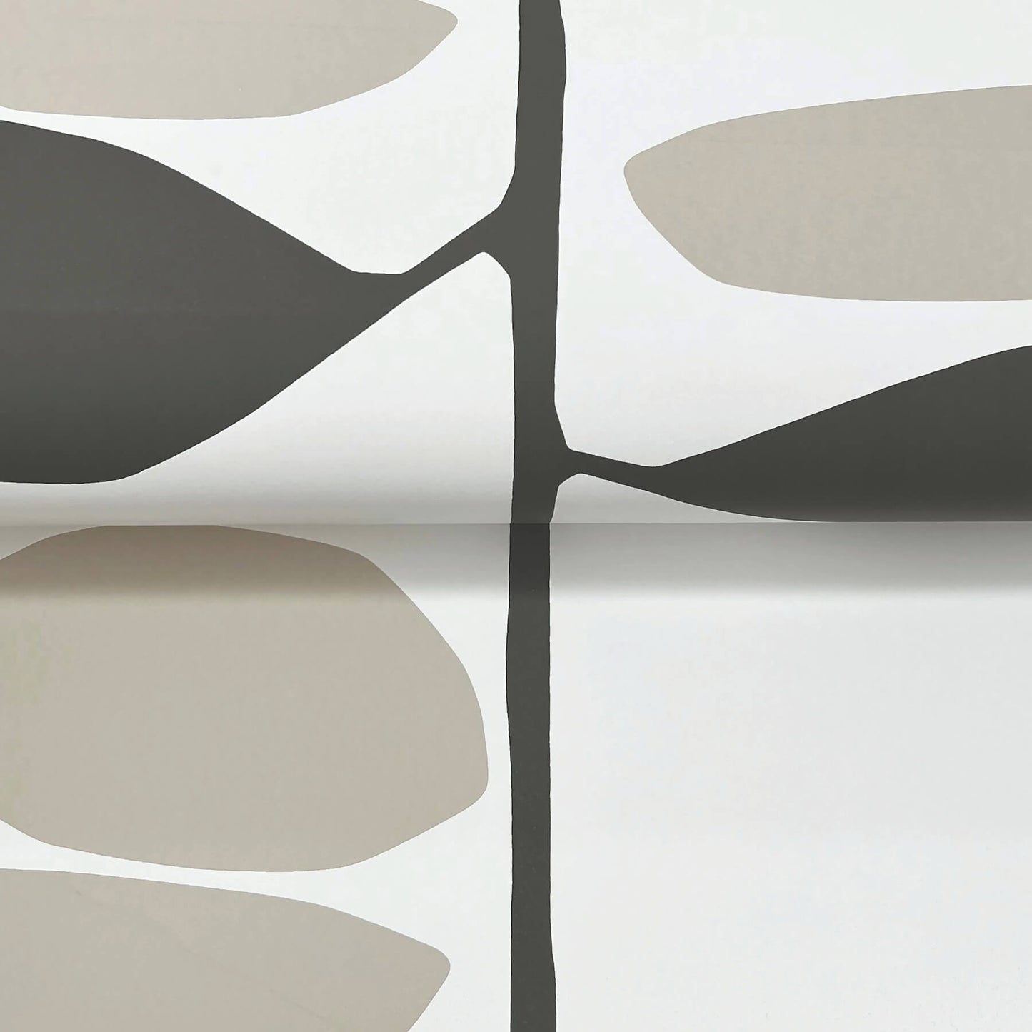 York Artisan Studio Sculpted Vines Wallpaper - Carbon & Linen