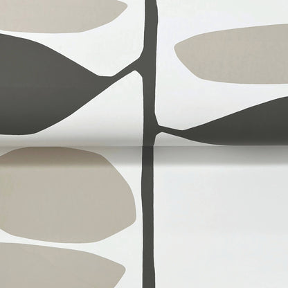 York Artisan Studio Sculpted Vines Wallpaper - Carbon & Linen