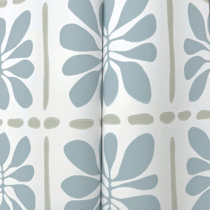 York Artisan Studio Mimosa Fleur Wallpaper - Mineral