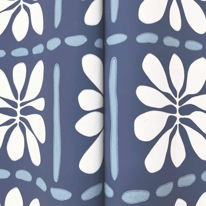 York Artisan Studio Mimosa Fleur Wallpaper - Ultramarine