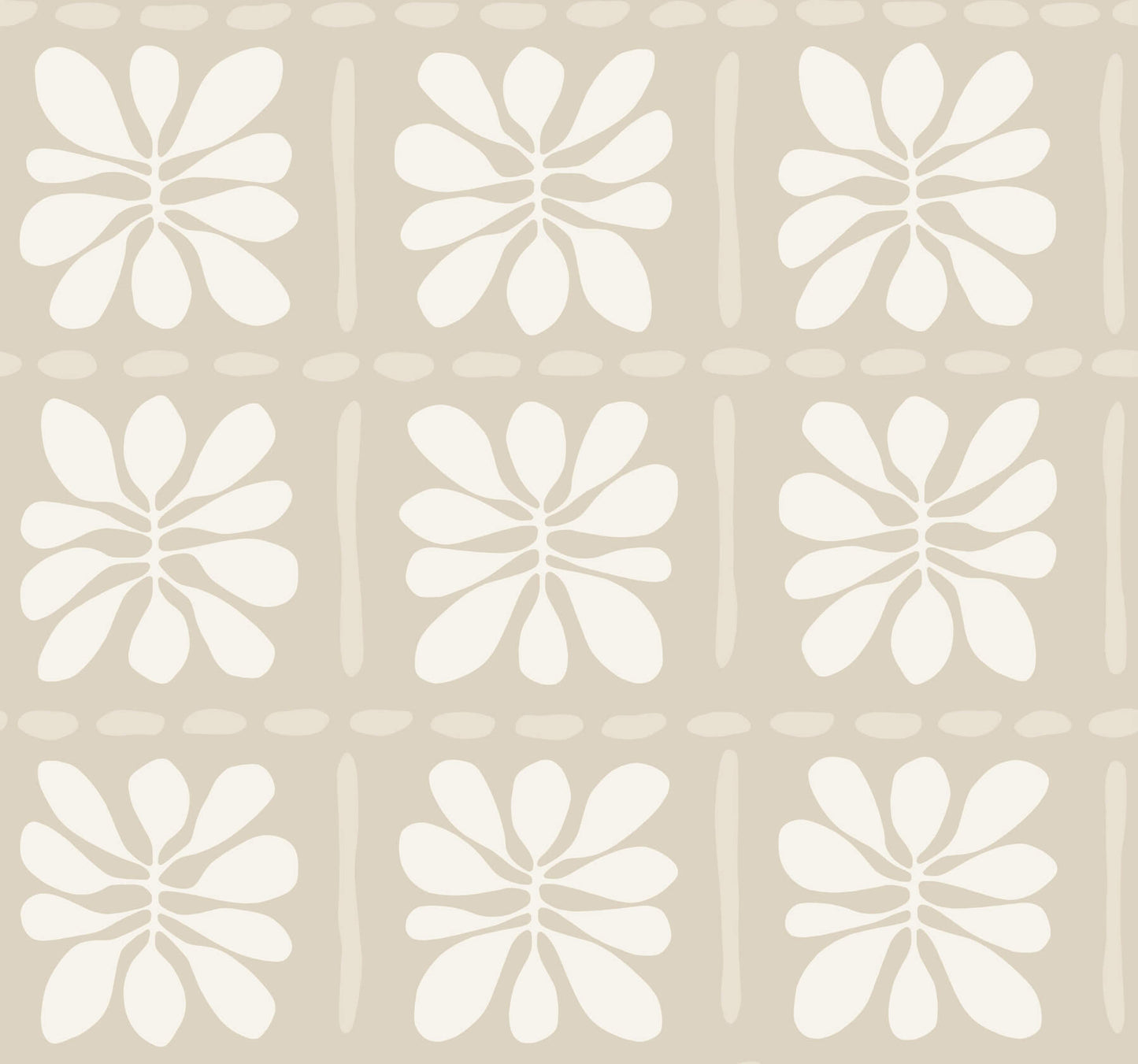 York Artisan Studio Mimosa Fleur Wallpaper - Nude