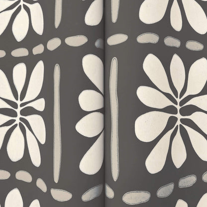 York Artisan Studio Mimosa Fleur Wallpaper - Carbon Black