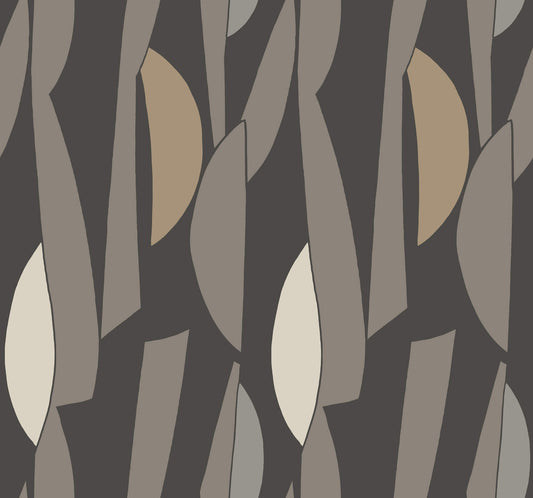 York Artisan Studio Balance Wallpaper - Carbon & Graphite