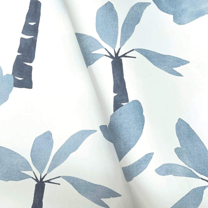 York Artisan Studio Painted Oasis Wallpaper - Ultramarine