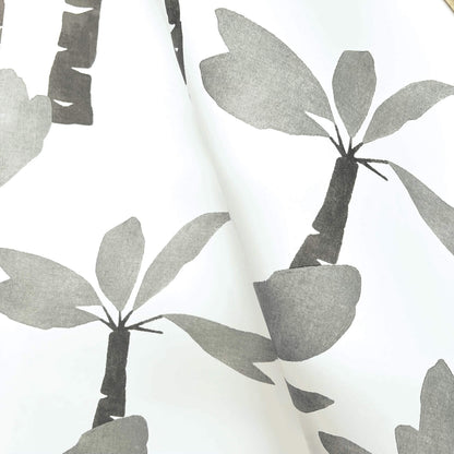 York Artisan Studio Painted Oasis Wallpaper - Carbon & Graphite
