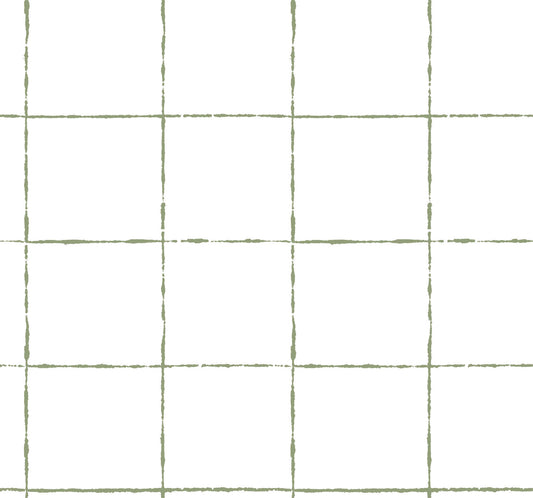 York Artisan Studio La Vitre Plaid Wallpaper - Leaf