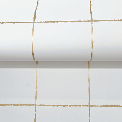 York Artisan Studio La Vitre Plaid Wallpaper - Gold